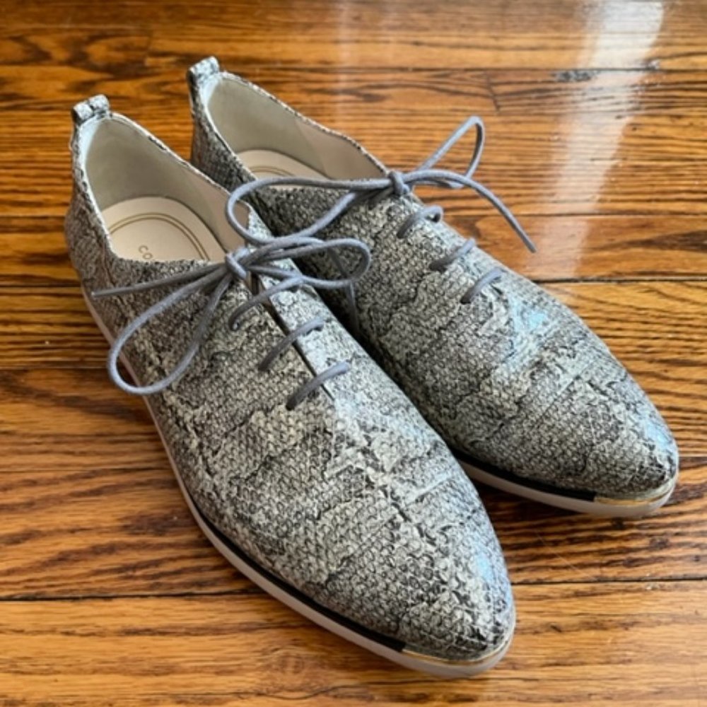 Cole Haan Grand Ambition Lace-up Shoe in Snakeskin